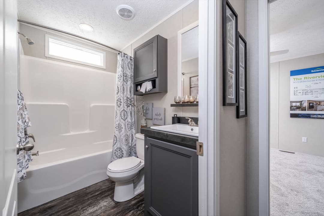 Riverview bathroom home features