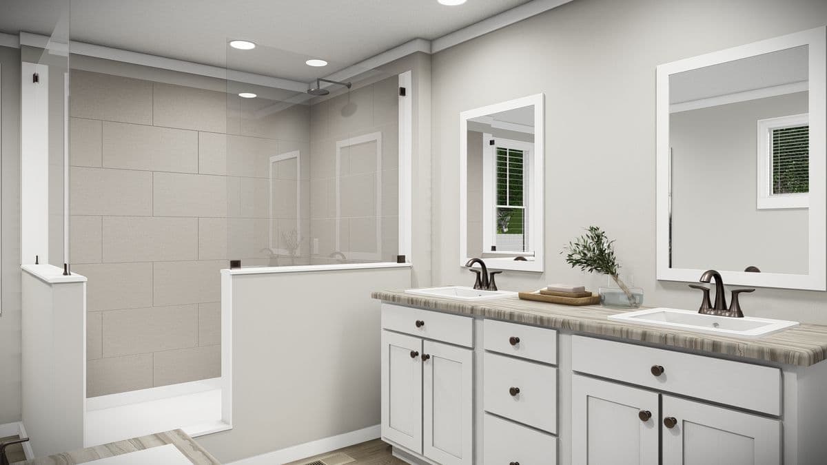 The revere bathroom home features