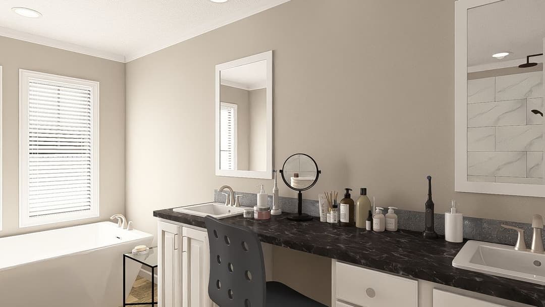 The big easy bathroom home features