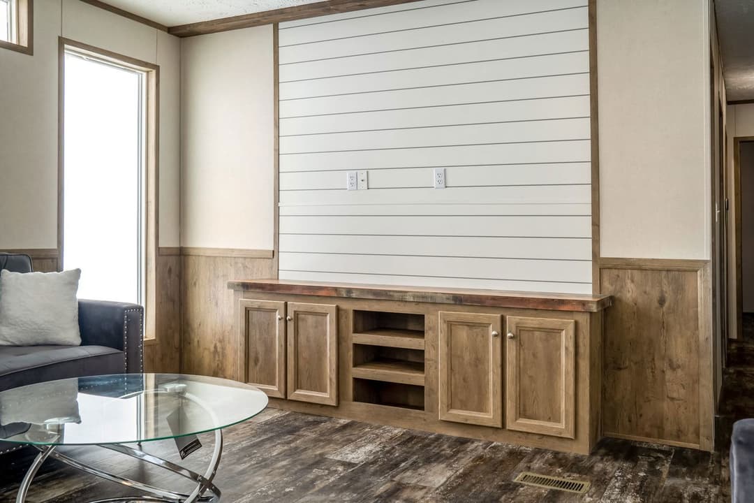 Anniversary entertainer interior home features