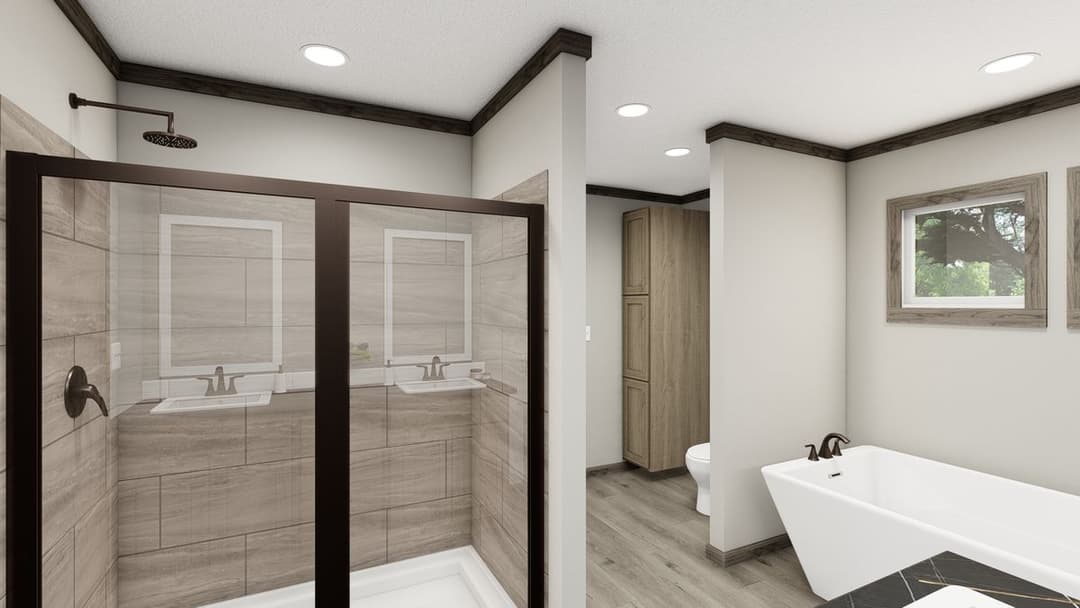 The madison bathroom home features