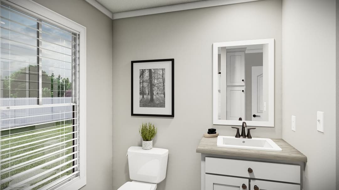 The washington bathroom home features